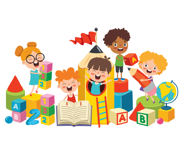 Grafika bawiących się dzieci