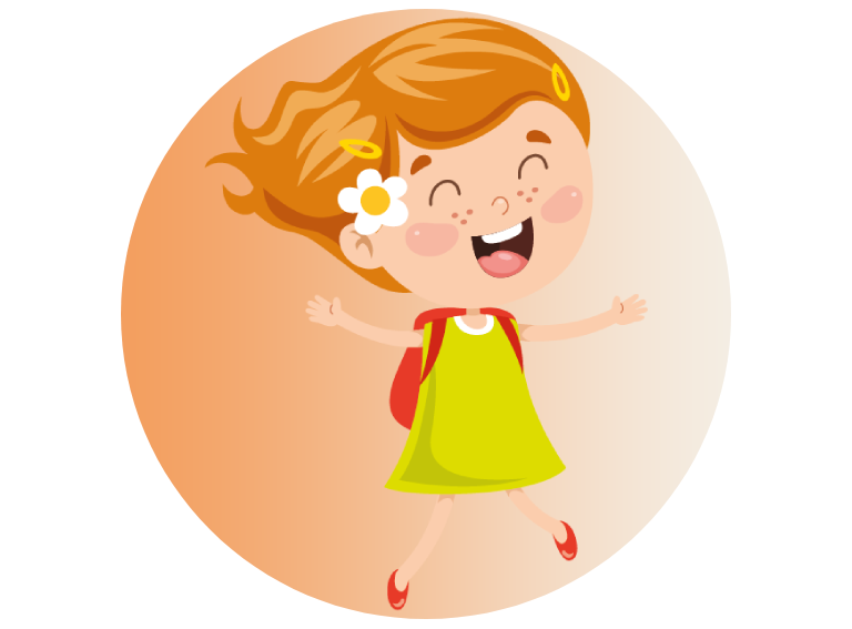 Ikona zadowolonej dziewczyny