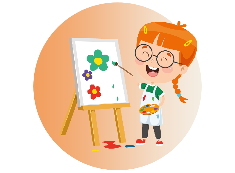 Ikona malującej dziewczyny